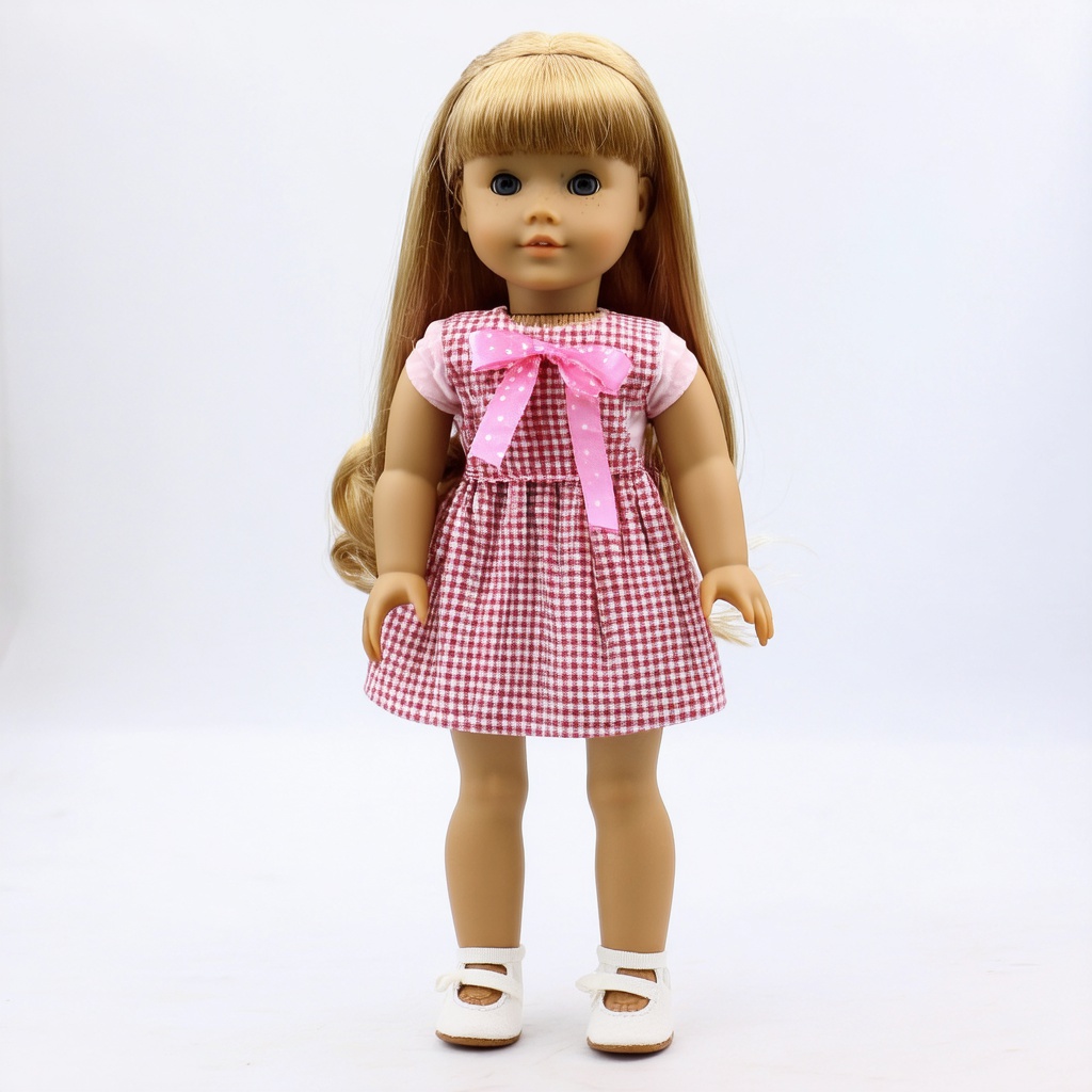 with a ribbon, facing camera, against a plain backdrop